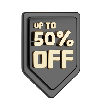 Upto 50 Percent Off  3D Icon