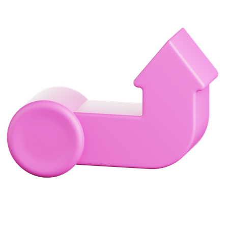 Upward Arrow  3D Icon