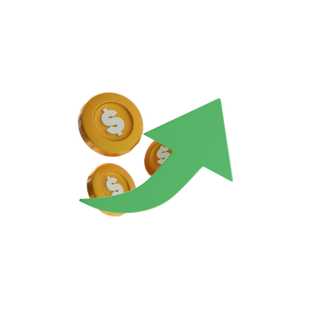 Upward Arrow  3D Icon