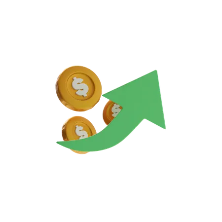 Upward Arrow  3D Icon
