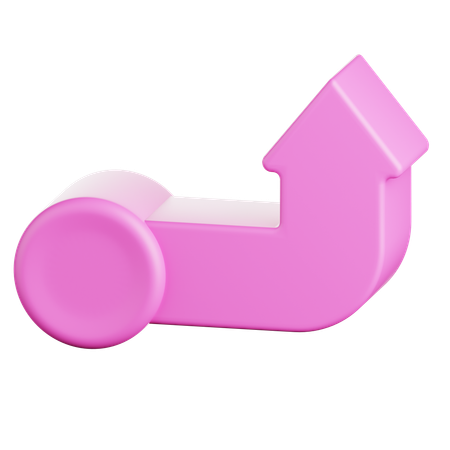 Upward Arrow  3D Icon