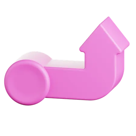Upward Arrow  3D Icon