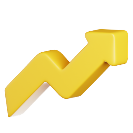 Upward Arrow  3D Icon