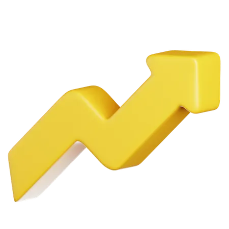 Upward Arrow  3D Icon