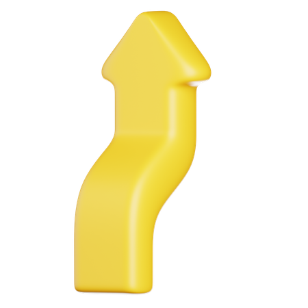 Upward Arrow  3D Icon