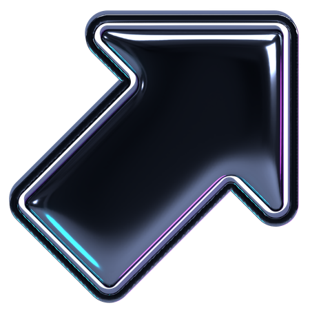 위쪽 크롬 화살표  3D Icon