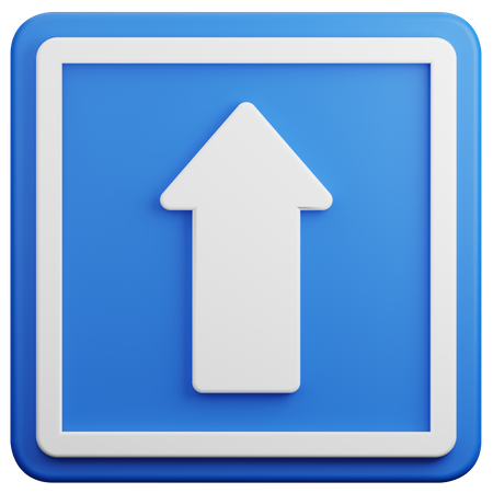 Upward Sign  3D Icon