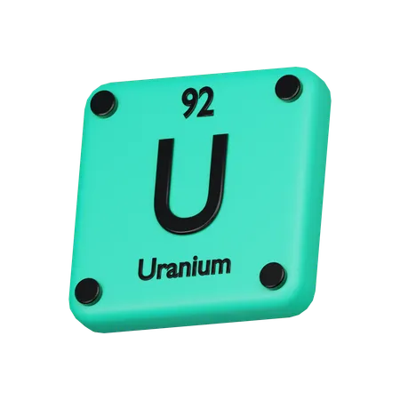 Uranium Element 3 D Icon 3D Icon