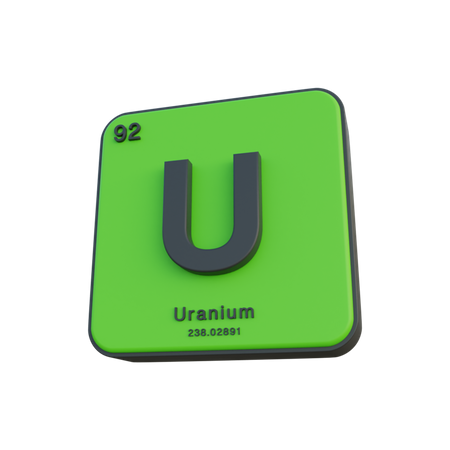 Uranium  3D Illustration