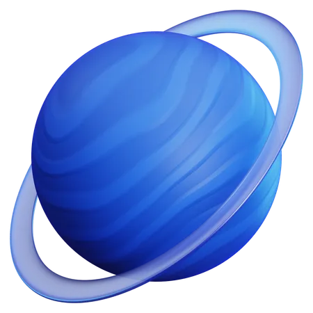 Urano  3D Icon