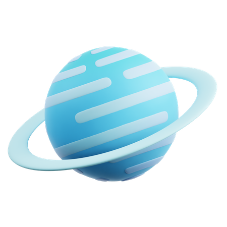 Urano  3D Icon