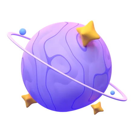 Urano  3D Icon