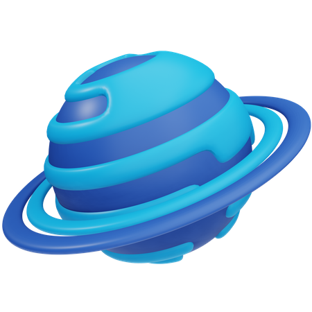 Planeta Urano  3D Icon