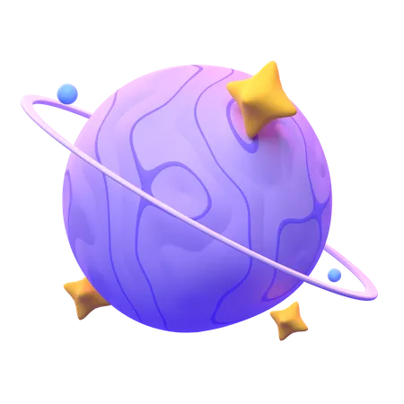 Uranus  3D Icon