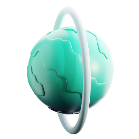 Uranus  3D Icon