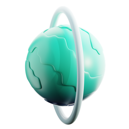 Uranus  3D Icon
