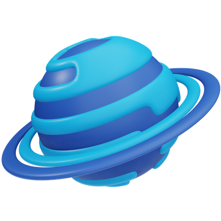 Uranus Planet  3D Icon