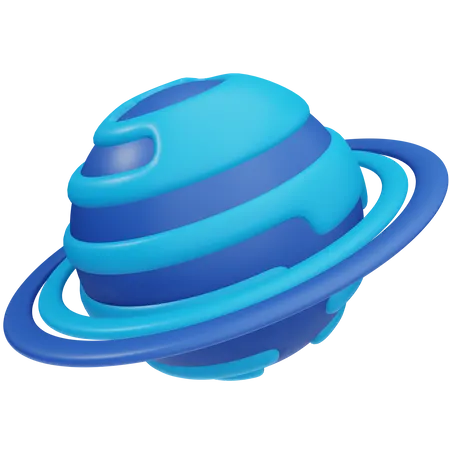 Uranus Planet 3D Icon