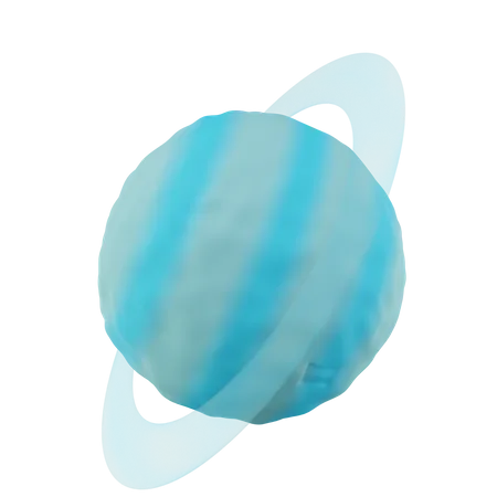 Uranus planet 3D Icon