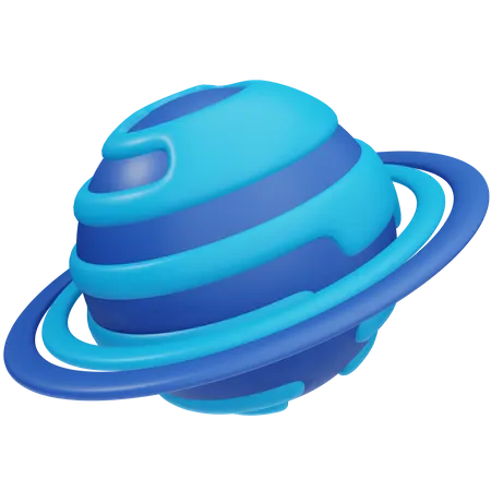 Planète uranus  3D Icon