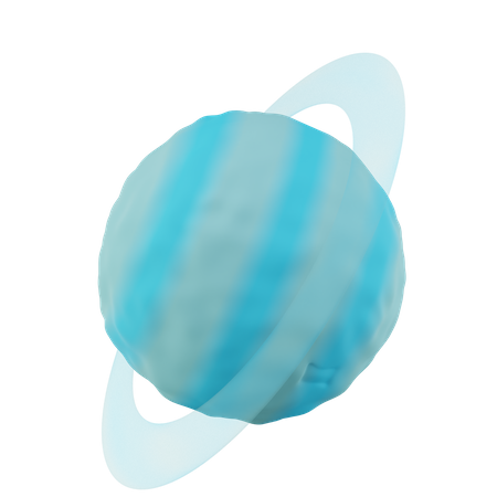 Planète uranus  3D Icon