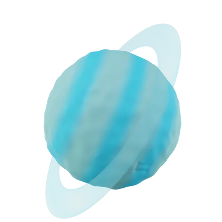 Planète uranus  3D Icon