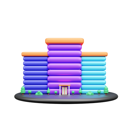 Urban Building  3D Icon