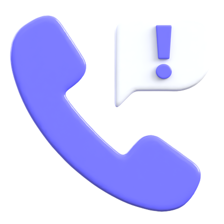 緊急電話  3D Icon