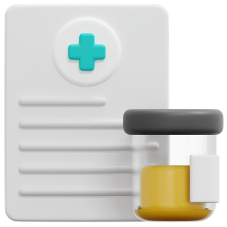 Urine Sample  3D Icon
