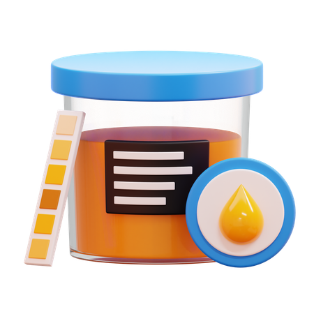 Urine Test  3D Icon