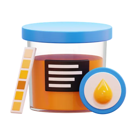 Urine Test  3D Icon