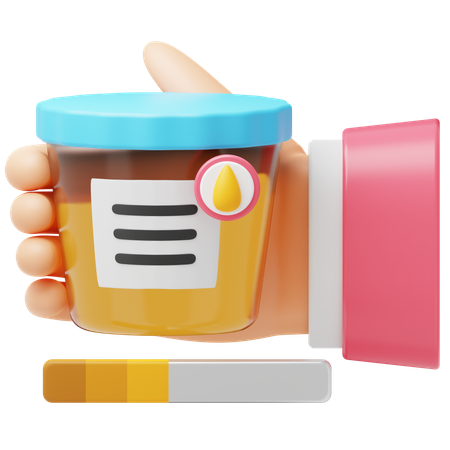 Urine Test  3D Icon