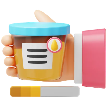 Urine Test  3D Icon