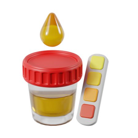 Urine test  3D Icon