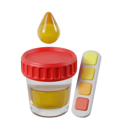 Urine test  3D Icon