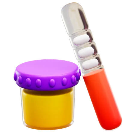 Urine Test  3D Illustration