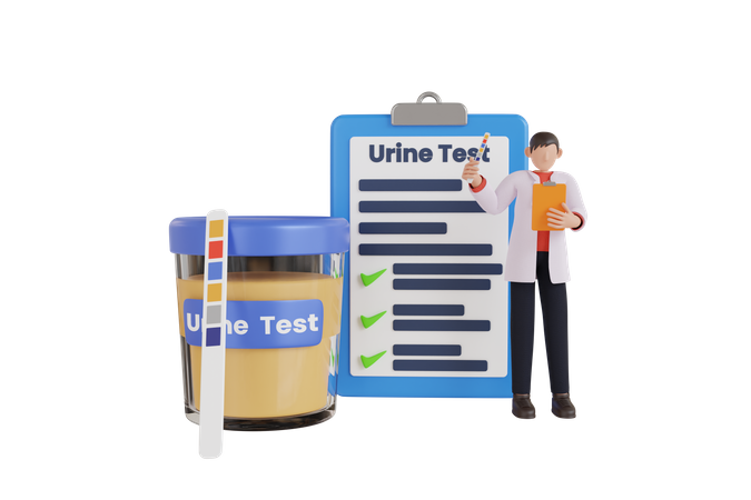 Urine test strip  3D Icon
