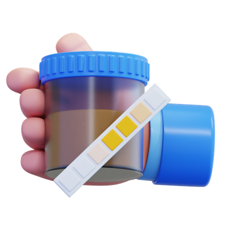 Diabetischer Urintest  3D Icon