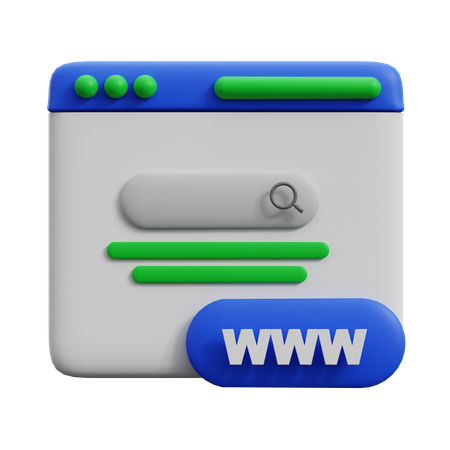 URL  3D Icon