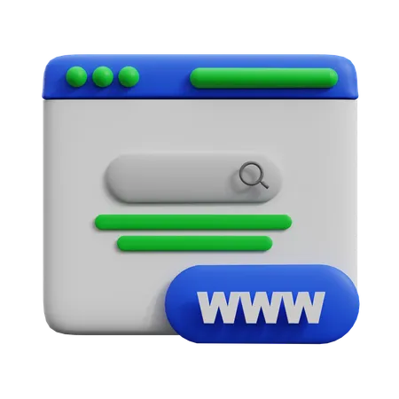 URL  3D Icon