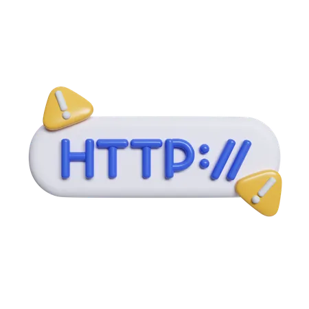 Avertissement d'URL  3D Icon