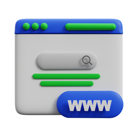 URL (URL)  3D Icon