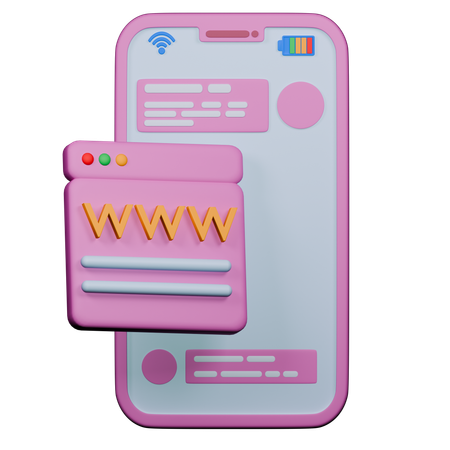 Url on-line  3D Icon