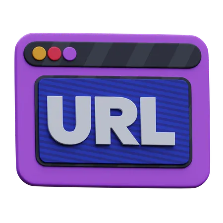 Url Website  3D Icon