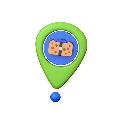 Urlaubsort  3D Icon