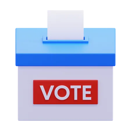 Urna de votación  3D Icon