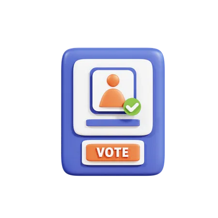 Máquina de votação  3D Icon