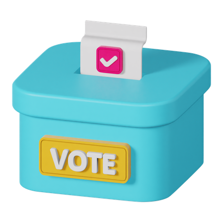 Urna electoral  3D Icon