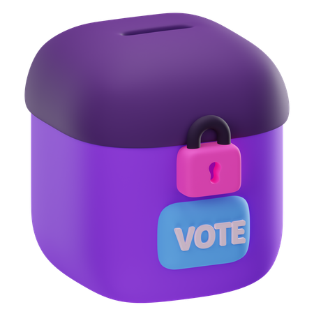 Urna electoral  3D Icon