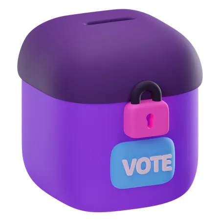 Urna electoral  3D Icon